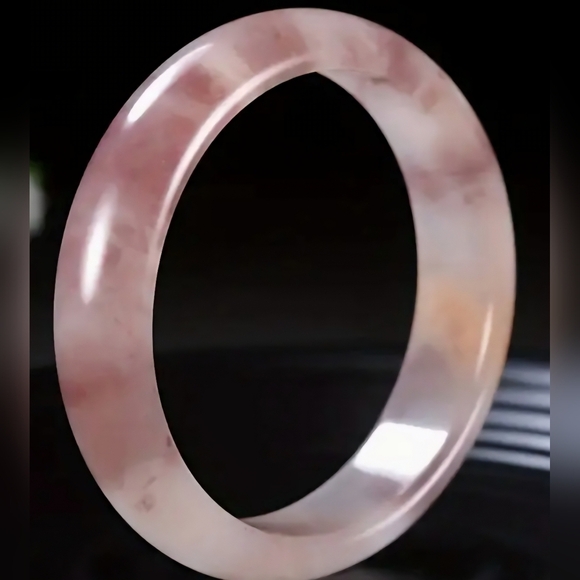 Purple Quartz Marble-Effect Bangle Bracelet Boxed Internal Diam 6.2cm/2.44inch - Picture 5 of 9